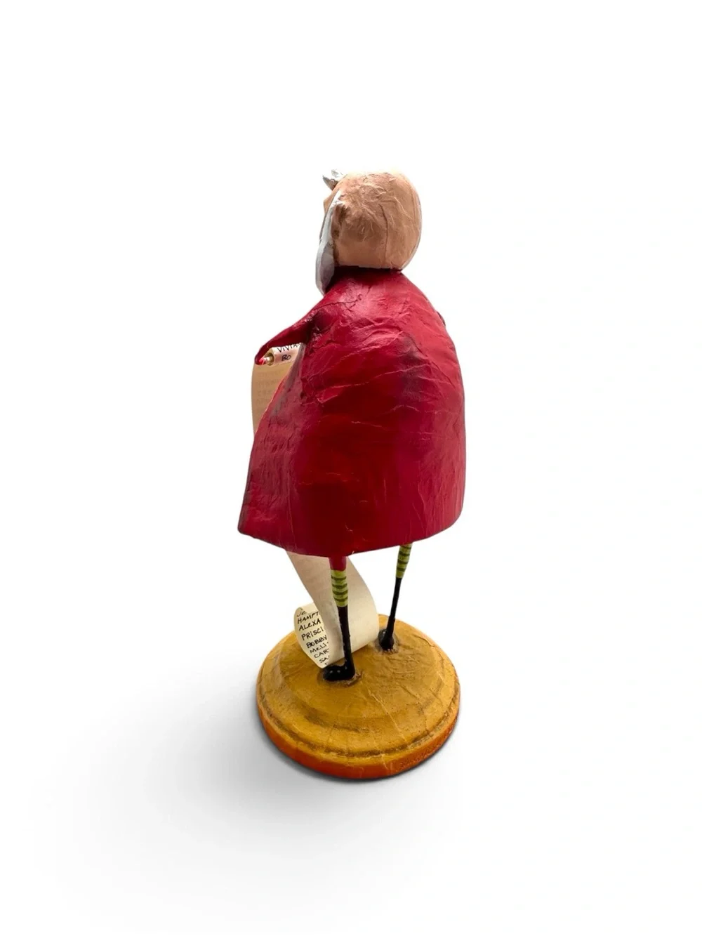 Vintage 2006 Lori Mitchell Santa’s List ESC 10609 Christmas Folk Art Figurine